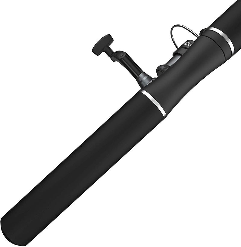 Zebco Ready Tackle Spinning Reel and Telescopic Fishing Rod Combo, 17-Inch to 5-Foot 6-Inch Telescopic Fishing Pole, Size 20 Fishing Reel, Pre-Spooled 8-Pound Fishing Line, 53-Piece Tackle Kit,Black - Image 4